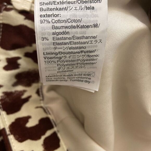 NEW J. Crew No. 2 Pencil Skirt Bi-Stretch Cotton Giraffe Print Size 2 - Picture 4 of 4